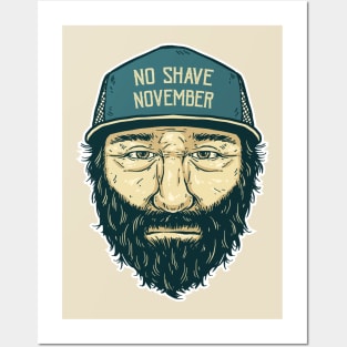 Beardman with trucker cap quotes Posters and Art